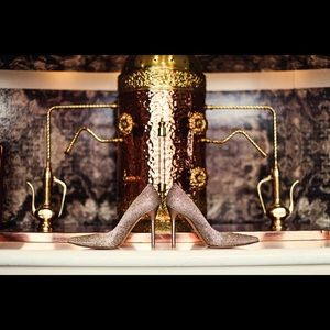 Stuart Weitzman platinum heels